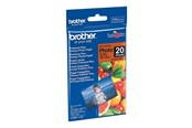Papier, papier fotograficzny i etykiety - Brother BP - photo paper - glossy - 20 sheet(s) - 100 x 150 mm - BP71GP20