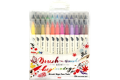 Przybory do pisania i rysowania - Pentel SESW30C-24 Brush Sign Pen Twin - SESW30C-24