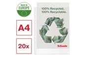 Koszulki, ofertówki i przekladki - Esselte Koszulki na dokumenty, A4, w 100% z recyklingu - 628214