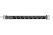 Kabel zasilajacy (zewnetrzny) - DIGITUS 8-Port - 1U - Aluminum PDU (Italian Outlets) - DN-95410-IT