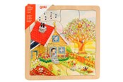 Puzzle - Goki 4-layer Puzzle Seasons 54pcs. Drewniany - 57684