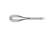 Przybory kuchenne - Rösle Whisk flat 27 cm Steel/Silicone - 22678