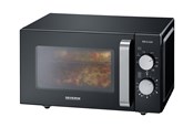 Kuchenka mikrofalowa, mini piekarnik - SEVERIN MW 7762 - microwave oven with grill - freestanding - black/stainless steel - 7762000