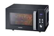 Kuchenka mikrofalowa, mini piekarnik - SEVERIN MW 7763 - microwave oven with grill - freestanding - black/stainless steel - 7763000