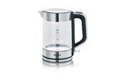 Czajnik elektryczny - SEVERIN Czajnik elektryczny WK 3420 - glass/brushed stainless steel/black - Glass/brushed stainless steel/black - 2200 W - WK3420
