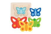 Puzzle - Goki Layer Puzzle Butterfly 5 Layers Drewniany - 57486