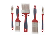 Malowanie - Work>it Brushes in Sets of 2 Round and 3 Flat - 38484