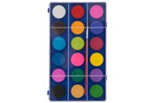 Male prezenty dla dzieci - Grafix Watercolor Palette with Brush 18 colors. - 100036
