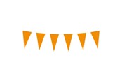 Zabawki - Boland Paper Flag Line Orange 10mtr. - 61814