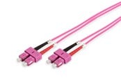 Kabel sieciowy - DIGITUS Fiber Optic Multimode Patch Cord - 2m - Różowy - 2m - DK-2522-02-4