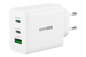 Telefon - Adapter i Ładowarka - j5create 65W GaN 3-Port Charger - JUP3365E-EN