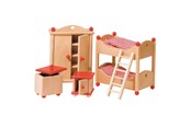Zabawki drewniane - Goki Dollhouse Furniture Children's room - 51953