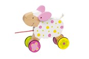 Zabawki dla niemowlat - Goki Wooden Draft Animal Sheep - 54932