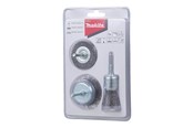 Wyrzynarka - Makita Wire Brush Set - for steel paint rust coating - 3 pieces - D-66070