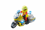 Figurki - Playmobil Motocykl lekarza ratunkowego z migającym światłem - 71205