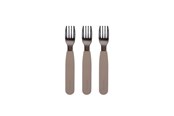 Akcesoria dla niemowlat - Filibabba Silikone gafler 3-pak - Warm Grey - FI-02263
