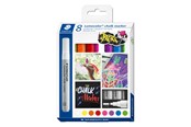 Przybory do pisania i rysowania - Staedtler Chalk marker Lumocolor 2.4mm 8pcs - 344 C8
