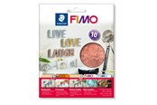 Materialy hobbystyczne - Staedtler Accessory FIMO Leaf metal copper 10 - 8781-26