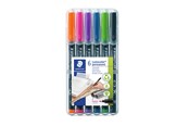 Przybory do pisania i rysowania - Staedtler Universal pen Lumocolor perm F 6pcs - 318 WP6-1