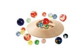 Zabawki drewniane - Goki Wooden Marble Pot with Marbles - 63947