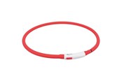 Psy - Trixie USB Flash Light Ring XS–XL: 70 cm/ø 10 mm. Red - TX12643