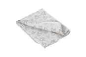 Psy - Dogman Fleece Blanket Heart Grey 100x70cm - 810506