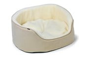 Psy - Dogman Pet Bed Sherpa High Rim Beige Small 50x43x21cm - 805081