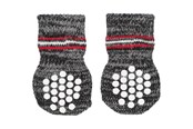 Psy - Trixie Dog Socks Grey M-L (2 pcs.) non-slip - TX19503