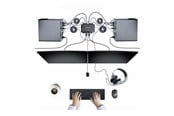 Przełącznik KVM - StarTech.com 2-Port Dual-Monitor DisplayPort Cable KVM Switch 4K 60Hz Compact KVM with 5ft/1.5m USB-A/DisplayPort/Audio Integrated Cables Bus Powered - C2-DD46-UA2-CBL-KVM