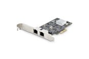 Adapter Sieciowy (karta sieciowa, serwer druku, itp.) - StarTech.com 2-Port 2.5Gbps NBASE-T PCIe Network Card Intel I225-V Dual-Port Computer Network Card Multi-Gigabit NIC PCI Express Server LAN Card Desktop Ethernet Interface - PR22GI-NETWORK-CARD