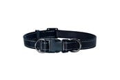 Psy - Dogman Nylonowa Obroża dla Psa Iris Czarna Duża 20mmx35-60cm - 123002