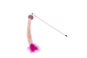 Koty - Dogman Cat Toy Teaser Fuzzy Pink Wand 35cm - 331409