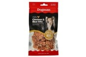 Psy - Dogman Meaty Kąski z Kurczaka i Ryżu Przysmaki dla Psa 80g - 479372