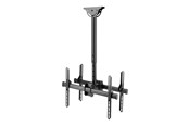 Uchwyty ścienne, uchwyty AV i meble AV - Deltaco Office ARM-0403 mounting kit - back-to-back telescopic - for 2 flat panels - black - Max 45 kg - recommended for 70" - ARM-0403