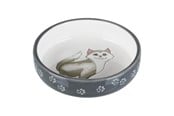 Koty - Trixie Ceramic bowl 0.3 l/ø 15 cm grey - TX24784