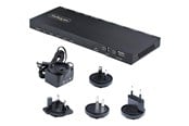 Przelacznik ekranu i dzwieku - StarTech.com 4-Port HDMI Splitter 4K 60Hz HDMI 2.0 Video 1 In 4 Out HDMI Splitter 4K HDMI Splitter w/Built-in Scaler 3.5mm/Optical Audio Port Durable Metal Housing HDR/HDCP - HDMI-SPLITTER-44K60S