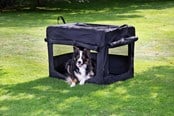 Psy - Dogman Milou Canvas Crate Black XL 81.5x58.5x58.5cm - 375603