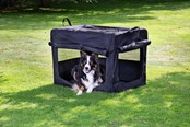 Psy - Dogman Milou Canvas Crate Black Large 70x52x52cm - 375602