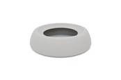 Psy - Dogman Miękka Silikonowa Miska Podróżna Przeciw Rozlewaniu Szara 470ml 17x4.5cm - 359469