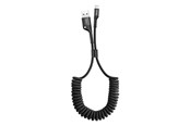 Kabel USB - Baseus Spring-loaded cable Lightning 1m 2A (black) - CALSR-01