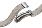 Smartwatch - akcesoria - Samsung Galaxy Watch6 D-Buckle Hybrid Eco-Leather Band (Normal S/M) - Etoupe - ET-SHR94LAEGEU