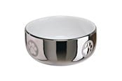 Koty - Trixie Ceramic Bowl cat 0.3 l/ø 11 cm silver/white - TX24799