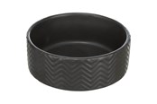 Psy - Trixie Ceramic Bowl dog 0.4 l/ø 13 cm black - TX25020