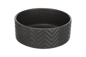 Psy - Trixie Ceramic Bowl dog 0.9 l/ø 16 cm black - TX25021