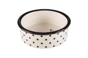 Koty - Trixie Ceramic Bowl cat 0.3 l/ø 12 cm white/black - TX25120