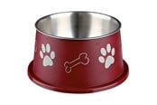 Psy - Trixie Long-Ear Bowl Stainless Steel/Plastic 0.9 l/ø 15 cm assorted colours - TX25247