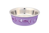 Koty - Trixie Stainless Steel Bowl cat 0.3 l/ø 12 cm assorted colours - TX25270