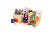 Zabawki drewniane - Goki Mouse dolls + Clothes - SO 271