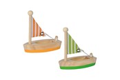Zabawki drewniane - Eichhorn Wooden Sailboats 2pcs. - 100002650