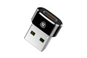Kabel USB - Baseus USB-C to USB-A adapter - black - CAAOTG-01